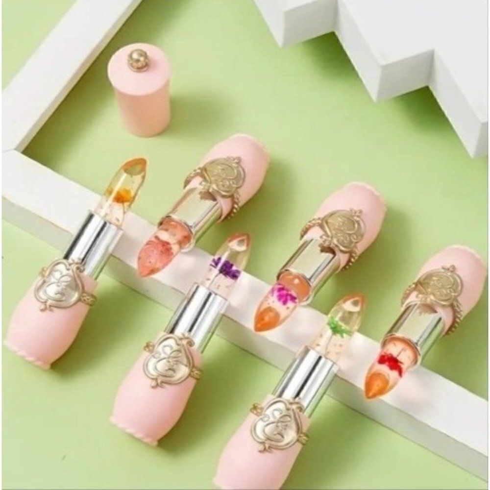 🆕️Jelly Crystal Lipstick Temperature Change Flower Lipstick